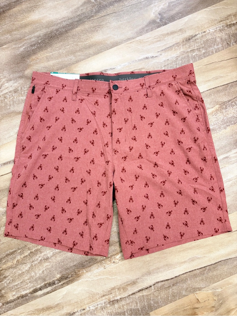 Berkley Jensen Pink Dusty Coral Lobster Hybrid Shorts Size 38